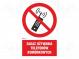 Safety sign  prohibitory  Mat  self-adhesive folie  W  200mm