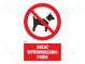 Safety sign  prohibitory  Mat  self-adhesive folie  W  200mm