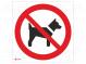 Safety sign  prohibitory  Mat  self-adhesive folie  W  200mm