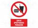 Safety sign  prohibitory  Mat  self-adhesive folie  W  200mm