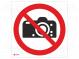 Safety sign  prohibitory  Mat  PVC  W  200mm  H  200mm