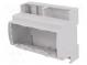 Enclosure  for DIN rail mounting  Y 90.5mm  X 106.3mm  Z 53mm