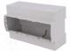 Enclosure  for DIN rail mounting  Y 90.5mm  X 142.3mm  Z 53mm