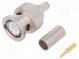 Plug  BNC  male  straight  50Ω  crimped  for cable  polyetylene