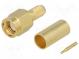 Plug  SMA  male  straight  50Ω  soldering,crimped  for cable