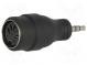 Adapter  DIN 5pin socket,Jack 3.5mm plug  stereo,180°  PIN  5