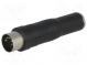 Adapter  DIN 5pin plug,Jack 6.35mm socket  stereo,180°  PIN  5