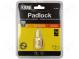 Padlock  brass  Application  cabinets, bags, cases  A 20mm  B 21mm