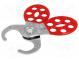 Lock off hasp  L  130mm  Mat  steel  Mount.hole diam  25mm