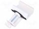 Candble organdnizer  Colour  white  on the edge of and desk or shelf