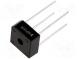 Single-phase bridge rectifier  Urmax 1kV  If 6A  Ifsm 110A  THT