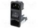 Connector  AC supply  socket  male  10A  250VAC  IEC 60320
