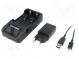Charger  for rechargeable batteries  Li-Ion  3.6/3.7V  1A  5VDC
