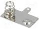Button-like/spring contact(left)  Mounting  soldered  Batt.no  2