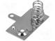 Button-like/spring contact(right)  Mounting  soldered