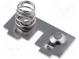 Button-like/spring contact  Mounting  push-in  Size  AAA,N,R3
