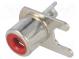 Socket  RCA  female  angled 90°  THT  tinned  Contacts  brass