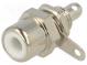 Socket  RCA  female  straight  soldering  nickel plated