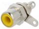 Socket  RCA  female  straight  soldering  nickel plated