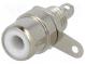 Socket  RCA  female  straight  soldering  nickel plated