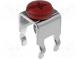 Terminal  screw terminal  THT, screw terminal  red  7x5mm