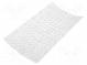 Self-adhesive foot  Ø  6.4mm  H  1.6mm  transparent  polyurethane