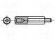 Screwed spacer sleeve  12.7mm  Int.thread  UNC6-32  hexagonal