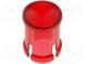 LED lens  round  red  lowprofile  5mm