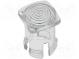LED lens  square  transparent  lowprofile  5mm