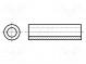 Spacer sleeve  cylindrical  polyamide  L  9.5mm  Øout  6.4mm