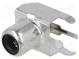 Socket  RCA  female  angled 90°  THT  gold-plated  Contacts  brass