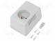Enclosure  for power supplies  with earthing  X  65mm  Y  90mm