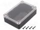 Enclosure  multipurpose  X  80mm  Y  120mm  Z  36mm  ABS  black