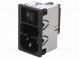Connector  AC supply  socket  male  10A  250VAC  IEC 60320