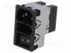 Connector  AC supply  socket  male  2A  250VAC  IEC 60320  4mH