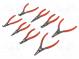 Kit  pliers  Pcs  8  for circlip  Ring  internal,external  case