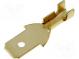Terminal  flat  4.7mm  0.3÷1mm2  gold-plated  male