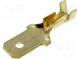 Terminal  flat  6.3mm  1÷2.5mm2  gold-plated  male