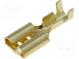 Terminal  flat  6.3mm  1÷2.5mm2  gold-plated  female