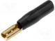 Terminal  flat  2.8mm  gold-plated  insulated  black  female