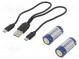 Re-battery  Li-Ion  16340  3V  860mAh  Ø16.7x36mm  No.rchrg.bat  2