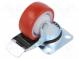 Transport wheel  Ø  80mm  W  32mm  H  105mm  torsional with lock