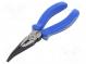 Pliers  curved,universal  two-component handle grips  163mm