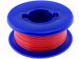 Wire  solid  OFC  30AWG  red  FEP  250V  50m