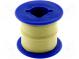 Wire  solid  OFC  30AWG  yellow  FEP  250V  100m