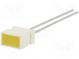 LED  rectangular  6.15x3.65mm  with side wall  yellow  2÷8mcd