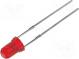 LED  3mm  red  18÷60mcd  50°  Front  convex