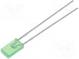 LED  rectangular  3.9x1.9mm  green  1÷4mcd  110°  Front  flat  20mA