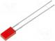 LED  rectangular  3.9x1.9mm  red  3÷6mcd  110°  Front  flat  20mA