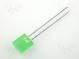 LED  rectangular  7x2.3mm  green  1.3÷8mcd  110°  Front  flat  20mA